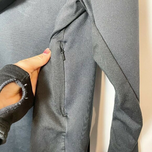 Nike Women Therma Fit Full Zip Training Hoodie Fleece Jacket Black L Long Sleeve - Picture 7 of 8